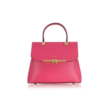 Le Parmentier Genuine Leather Shoulder Bag Crossbody Bag Handbag Regular Women's Fuchsia