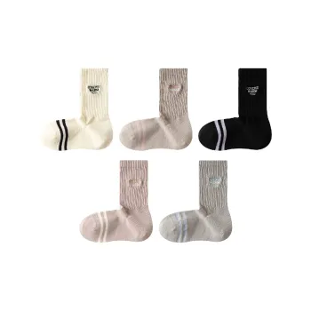 AUGUST Mid Calf Socks Women's 5 Pack Mixed Color