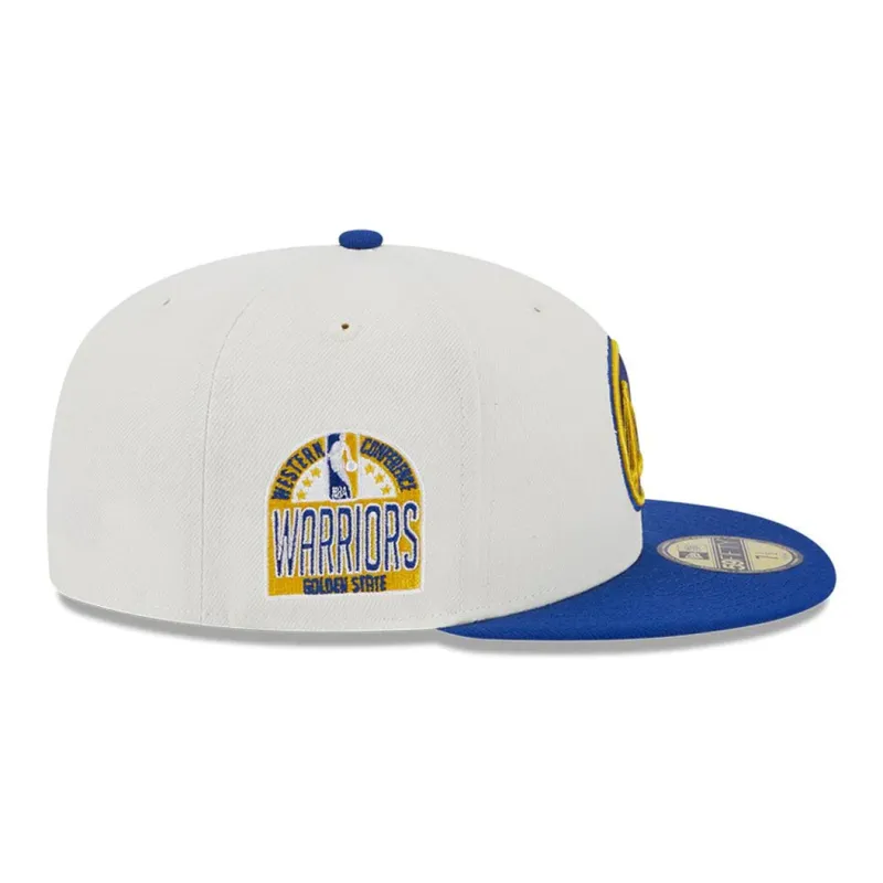 Nba Golden State Warriors New Era Victory Grove Vintage Sidepatch Sneaker 59Fifty Fitted Hat-5