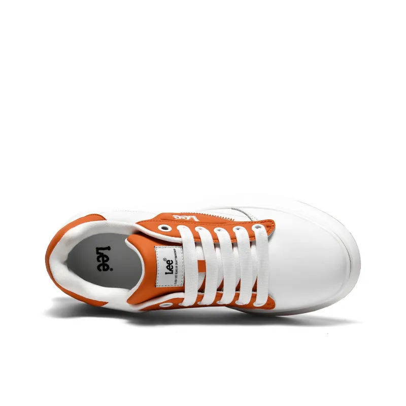 Lee Versatile Trendy, White Sneakers, Classic Fashion Commute Low Top Height Increasing Skateboard Shoes Men's-28
