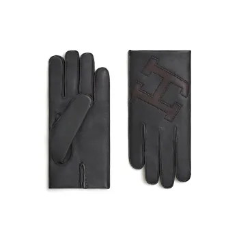 HERMES Gloves Men Black