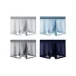White, Gray, Aqua Blue, Light Gray, and Royal Blue