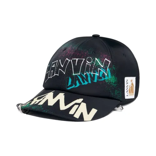 Lanvin Baseball Caps Unisex Black