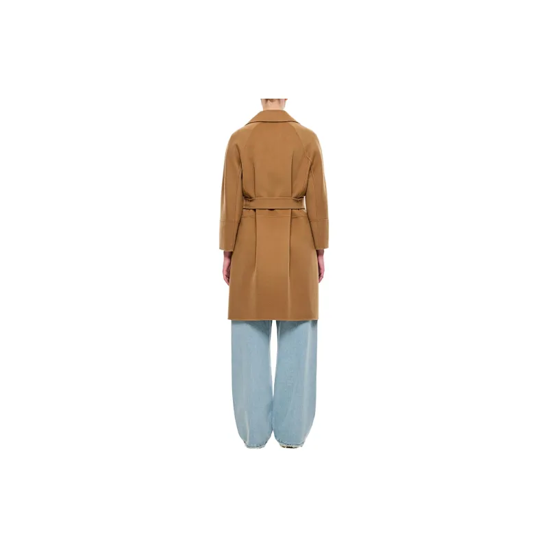 'S MAX MARA Arona Belted Long Sleeved Coat-2