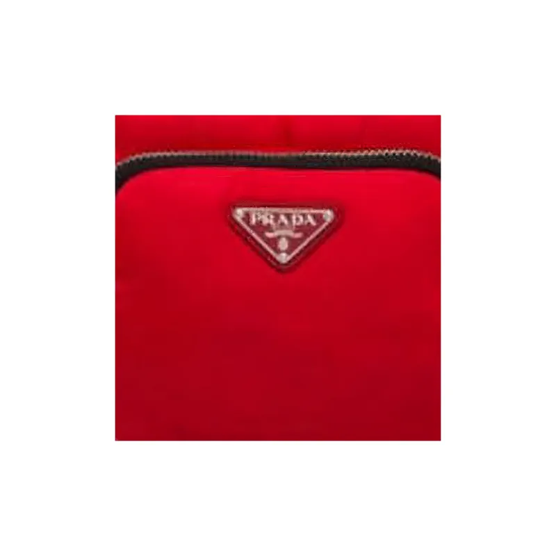 PRADA Nylon One Shoulder Handbags Women's Red-1