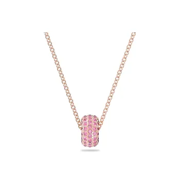 Swarovski Dextera Rose Gold Tone Plated Necklaces Women's Pink