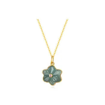 Best Wishes Bean Type Jadeite Necklaces Unisex