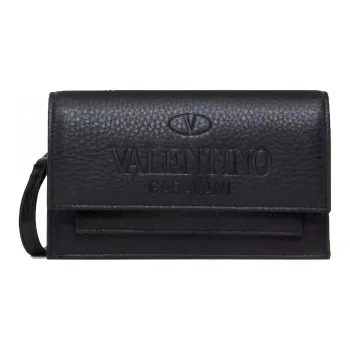 Valentino Leather European-Style Wallet Men's Black