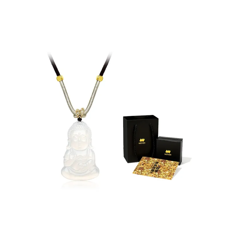 MOVER Chalcedony Jade Necklaces Unisex-4