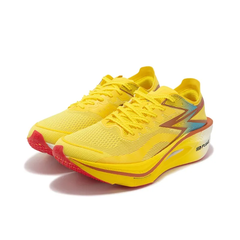 361° Fly Burn 3 Cushioning Anti-Slip And Wear-Resistant Low-Top Full-Length Carbon Plate Running Shoes Unisex Yellow-2