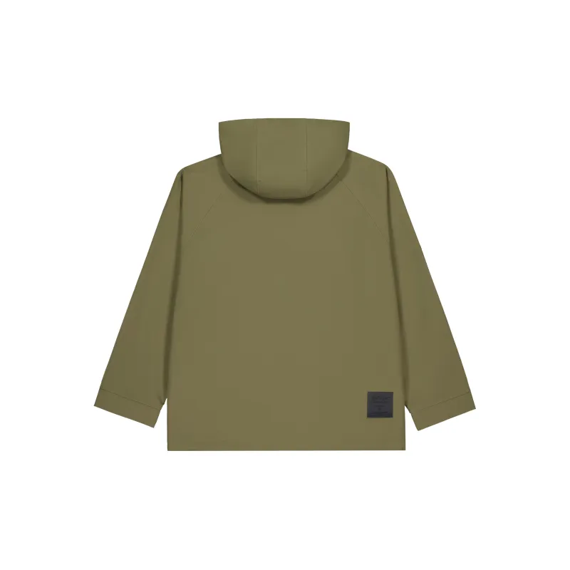 New Balance Casual Versatile Comfortable Hooded Woven Jackets & Coats Unisex Army Green-1