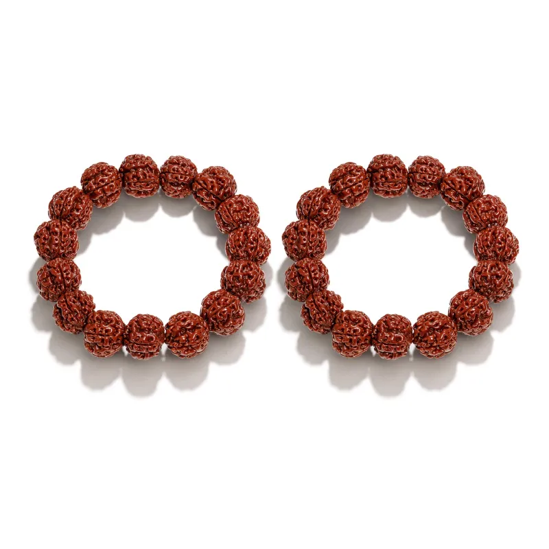 There Is You In The Long World King Kong Bodhi Seeds Textile Beaded Bracelet Unisex-18