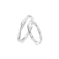 Mobius Loop Couple Rings-Diamond Inlaid Edition