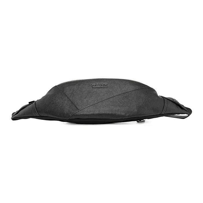 FAIRWHALE Cow Leather Fanny Pack Sling Bags Regular Men's Black-1