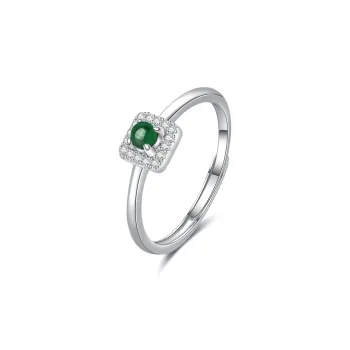 Emerald Dynasty Glutinous Jade Jadeite Rings Women's