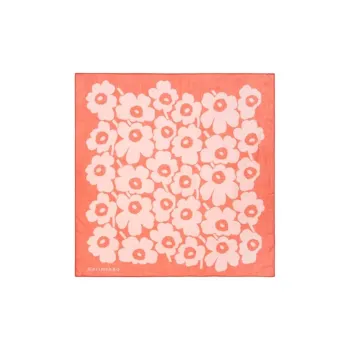 Marimekko Lyocell Silk Scarves Unisex Pink