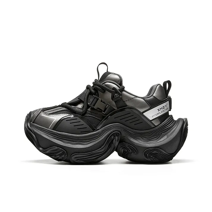 XMZY Dune Series Sandalwood Height Increasing Wear-Resistant Low-Top Chunky Sneakers Unisex-17