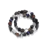 Jinse Double-Layer Crystal Bracelet-Men's