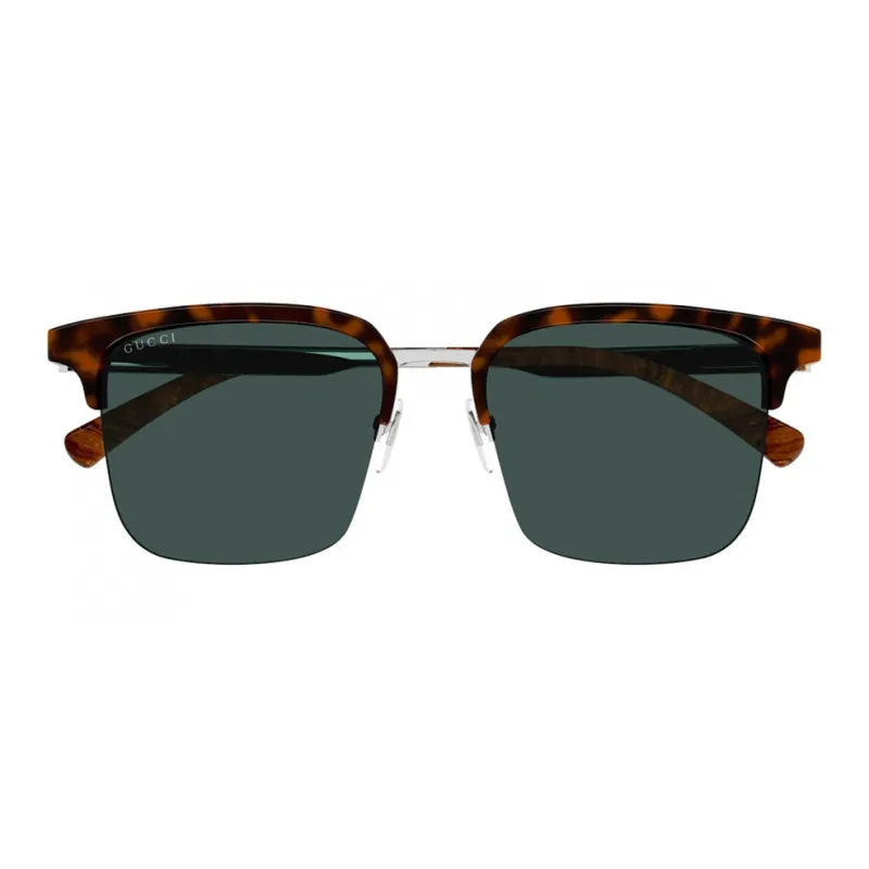 GUCCI Browline Sunglasses Unisex Tortoiseshell, Silver-1