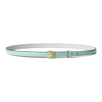 Valentino Minimalist Style Fashion Trend Versatile Smooth Buckle Belt Women's Blue