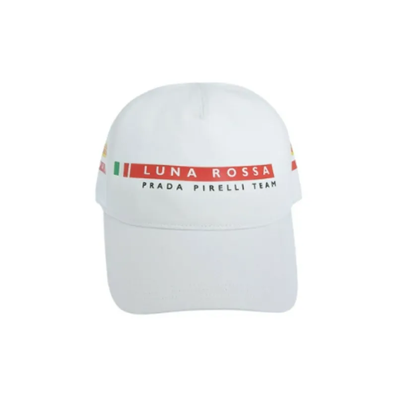 PRADA Cotton Baseball Caps Unisex White-1
