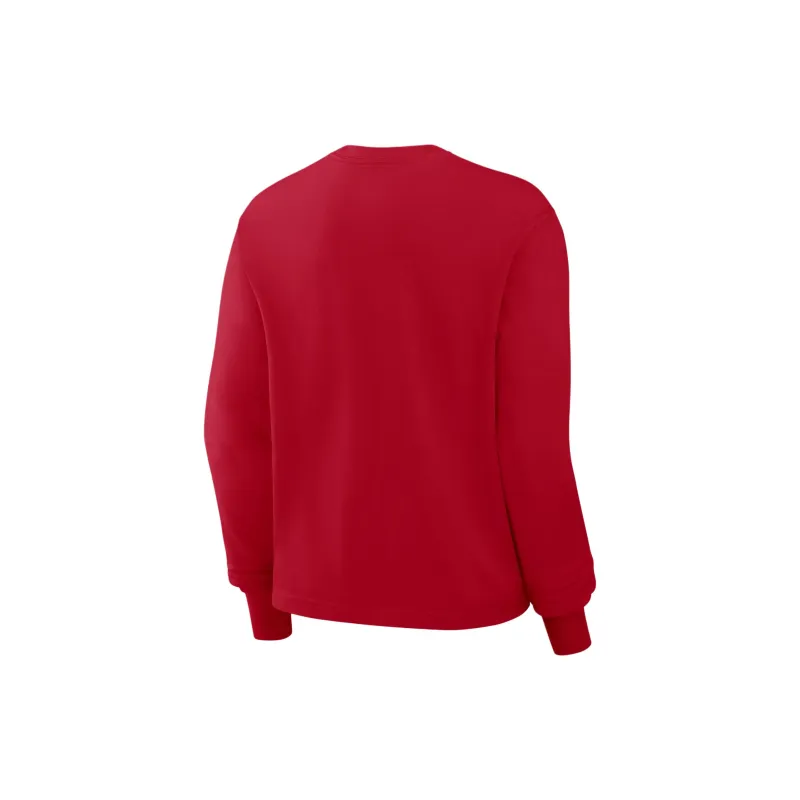 Nike Ohio State Buckeyes Primetime University Boxy Women's Nike College Long Sleeve T Shirt-1