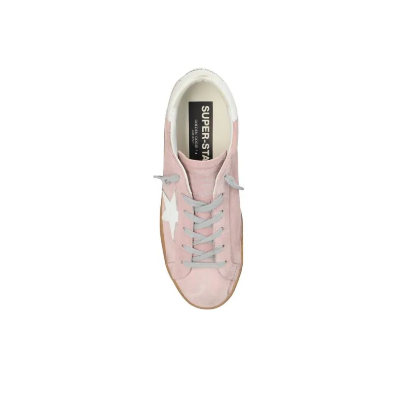 Golden Goose Super Star Low Top Skateboard Shoes Women's Pink-4