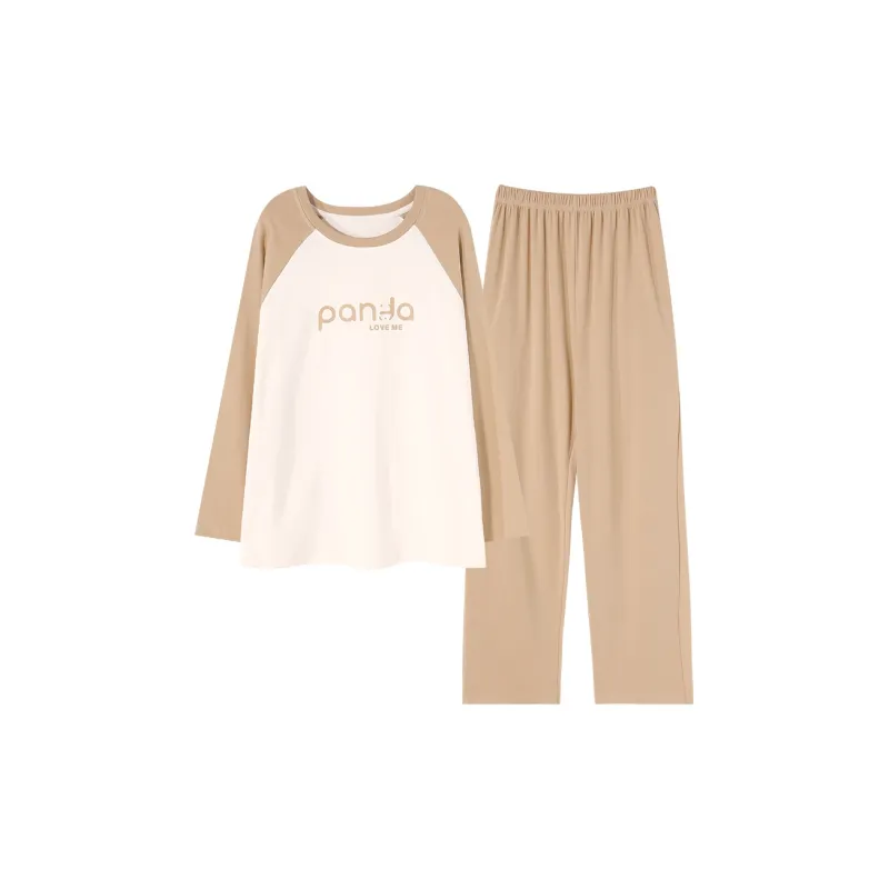 Mulong Family Pajama Set Women's Apricot-0