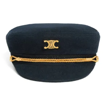 CELINE Triomphe Sailor Cap In Wool Cloth