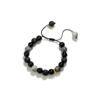Far Mountain Joe Obsidian Jade Bracelets Unisex