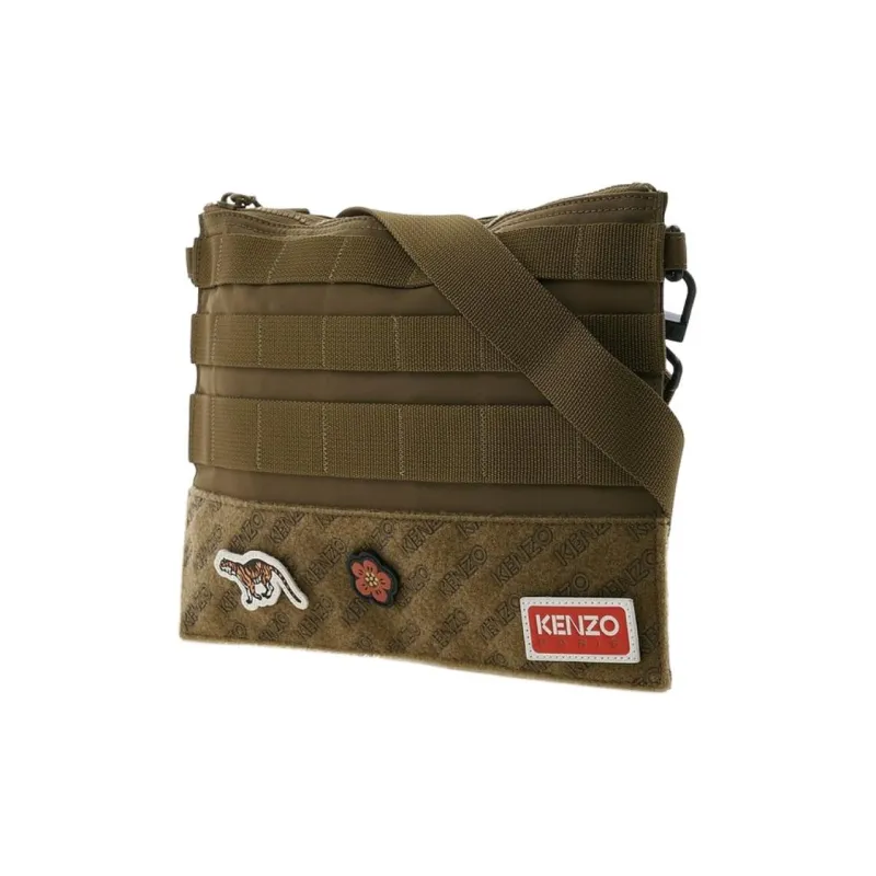 KENZO Paris Patch detail Messenger Bag-1