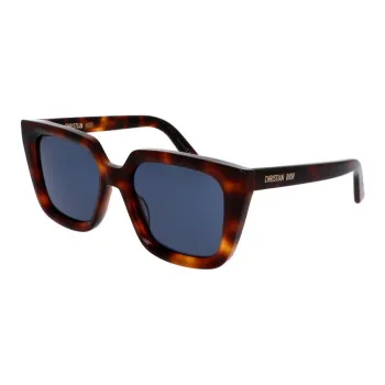 DIOR Acetate Irregular Shape Sunglasses Women's Tortoiseshell