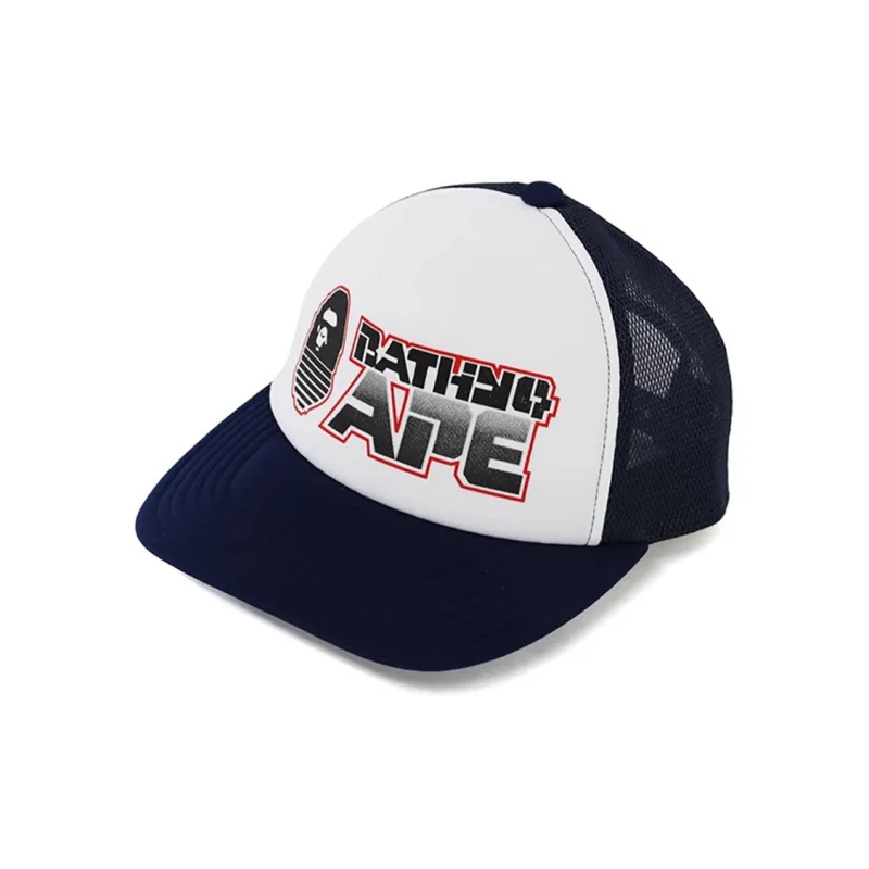 Bape Graphic Snap Back Mesh Cap-0
