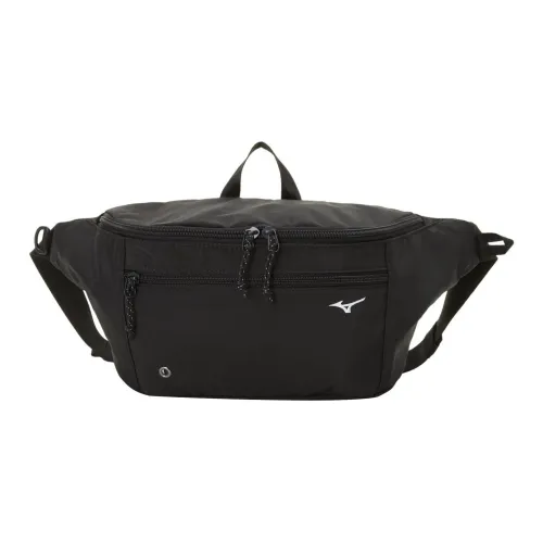 Mizuno Nylon Shoulder Bag Unisex Black