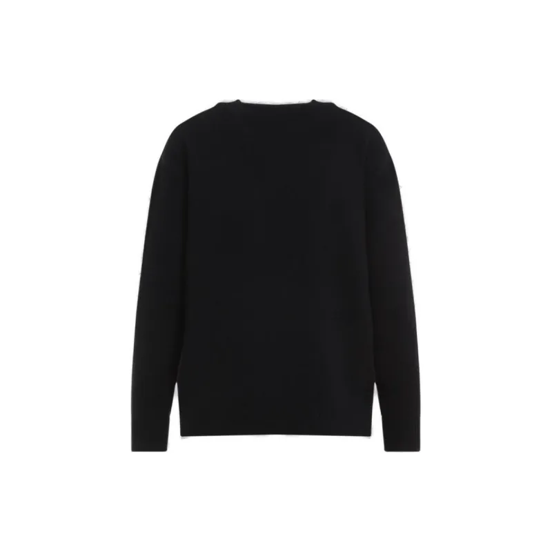 MaxMara Plata Logo Embellished Crewneck Jumper-1