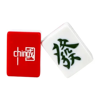 SHENGYU Hand Crafted Mahjong Tiles China Red Cartoon Mahjong Board Games