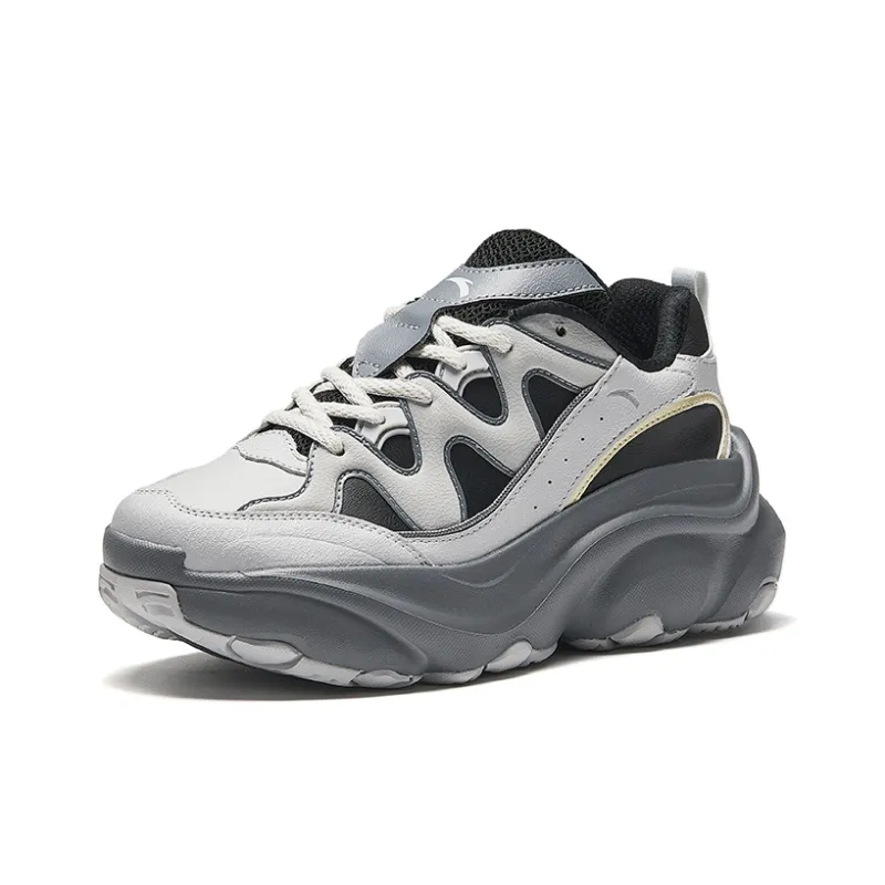 Anta Meowth Shoes 5 Anti-Slip Wear-Resistant Low-Top Casual Shoes Women's Gray Black-1