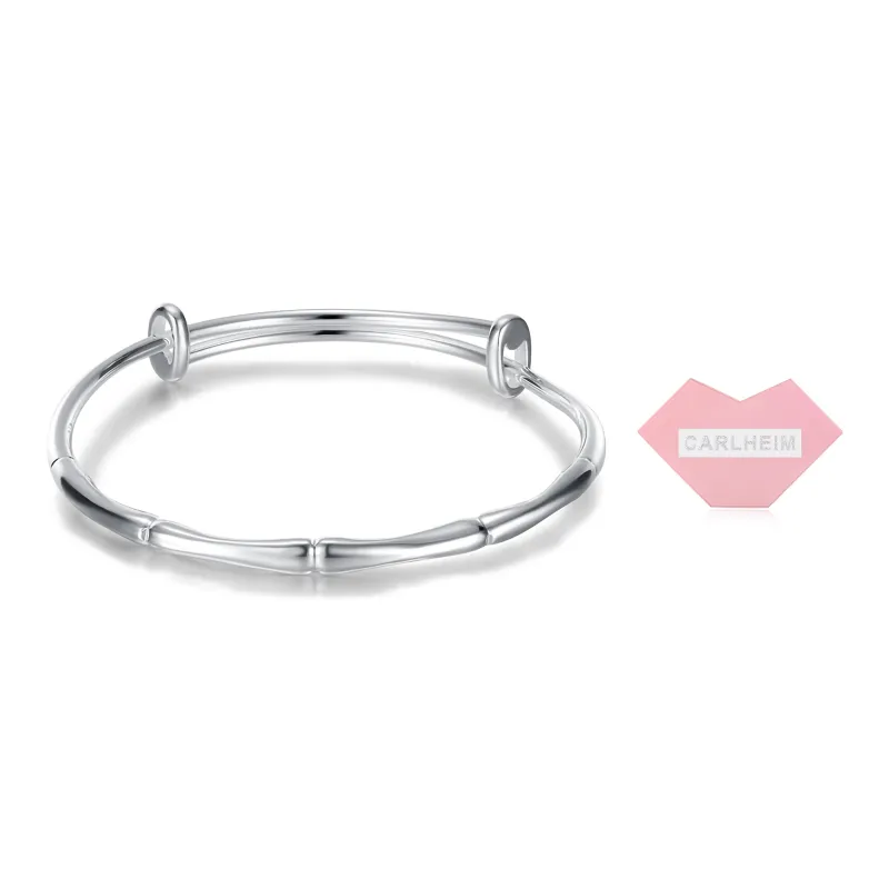 CARLHEIM S999 Silver Bangles Women's-3