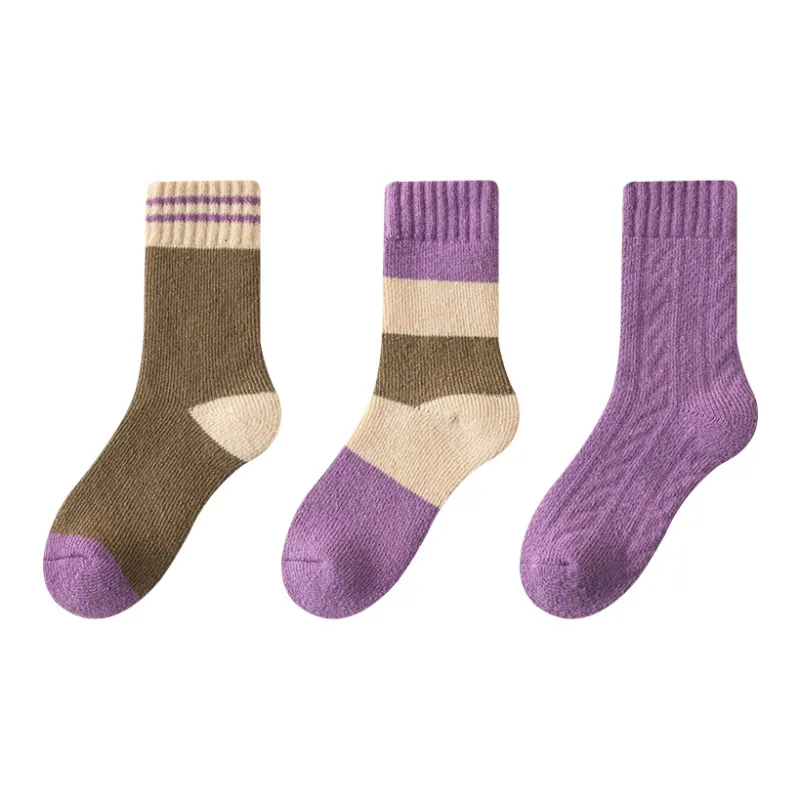 MIIOW Mid Calf Socks Women's Combo Set-3