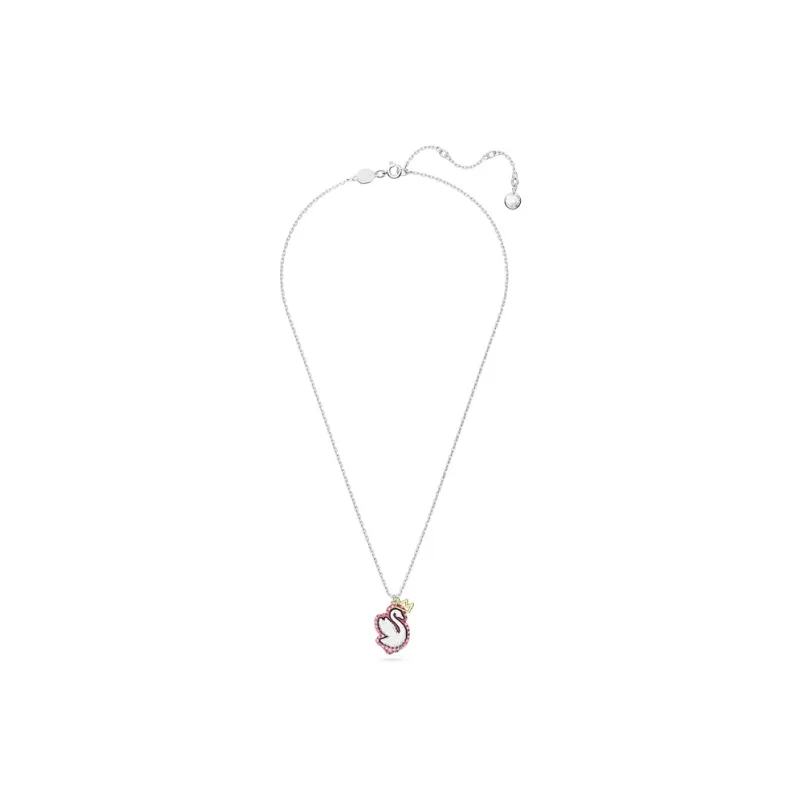Swarovski Rhodium Plated Chain Pendant Women's-1