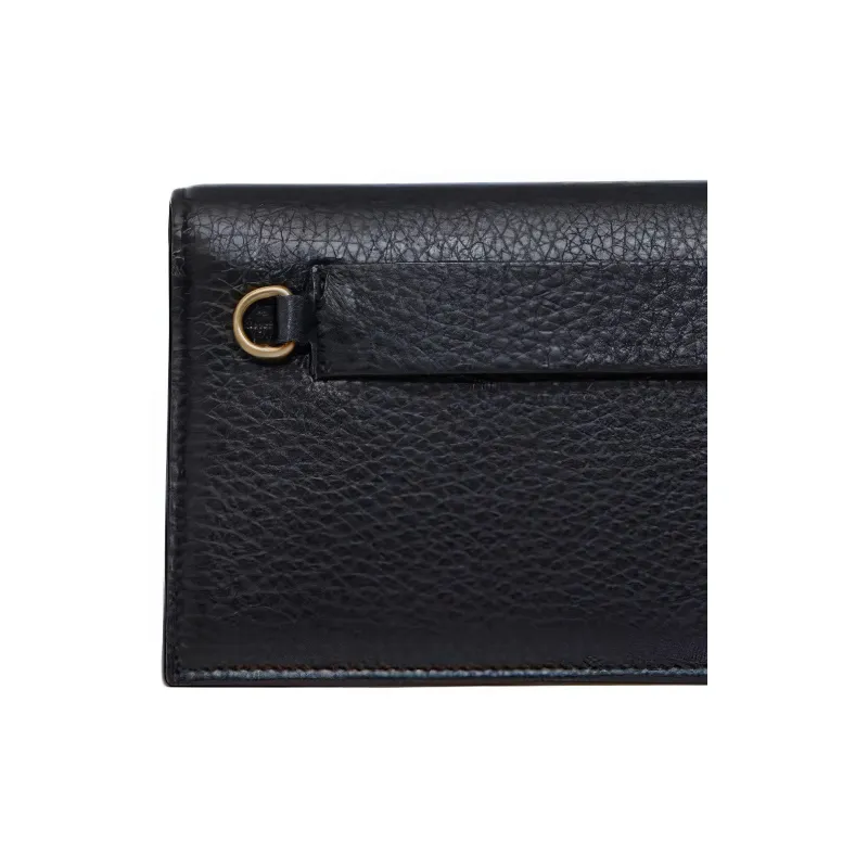 Valentino Leather European-Style Wallet Men's Black-3