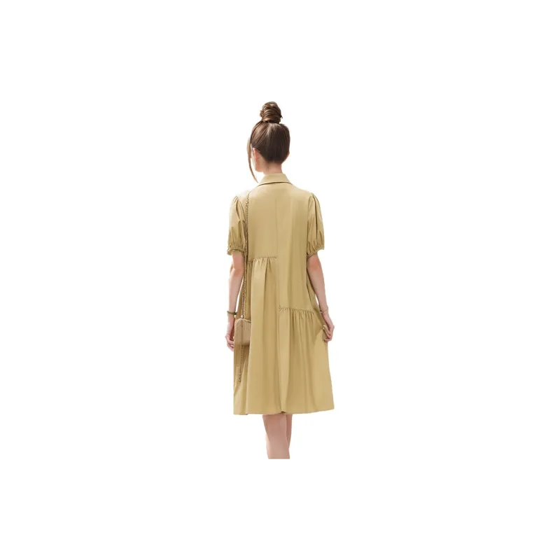 Mapping Short Sleeved Dresses Women's Image Color-0