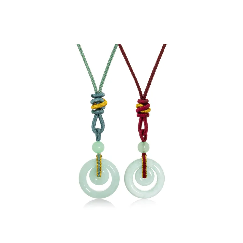 North Cain Bean Type Jadeite Necklaces Unisex-6