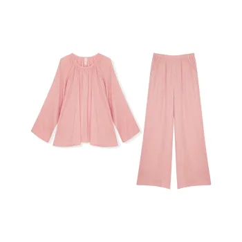 WOLFSFUL Pajama Set Women's Coral