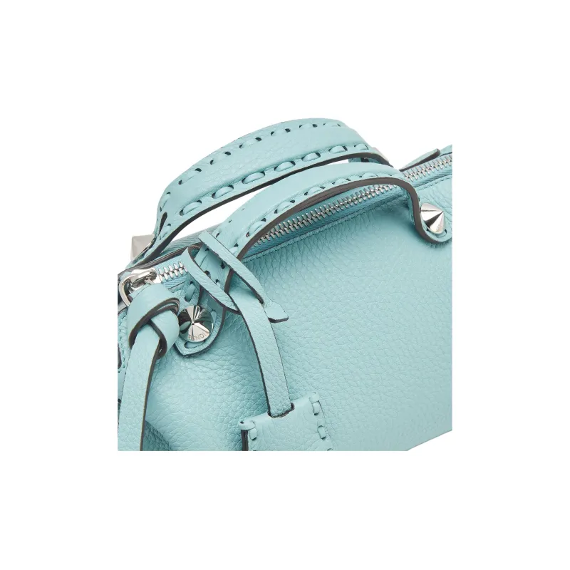 FENDI Calfskin Handbag Mini Women's Light Blue-6