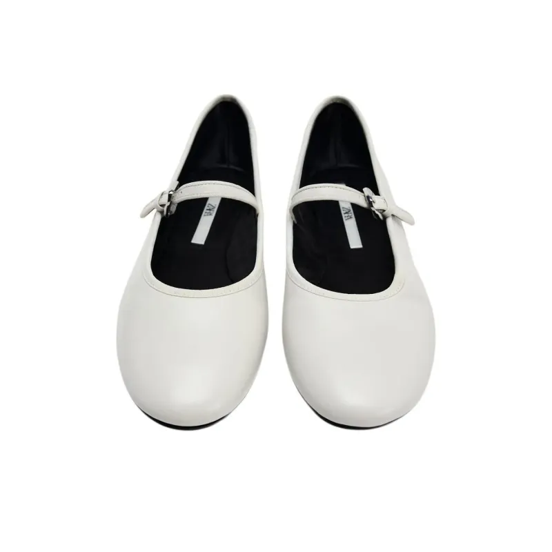 ZARA Casual Single Shoes Women's White-3