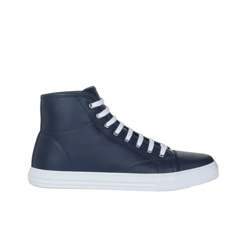 GUCCI Leather High 'Dark Blue'-1