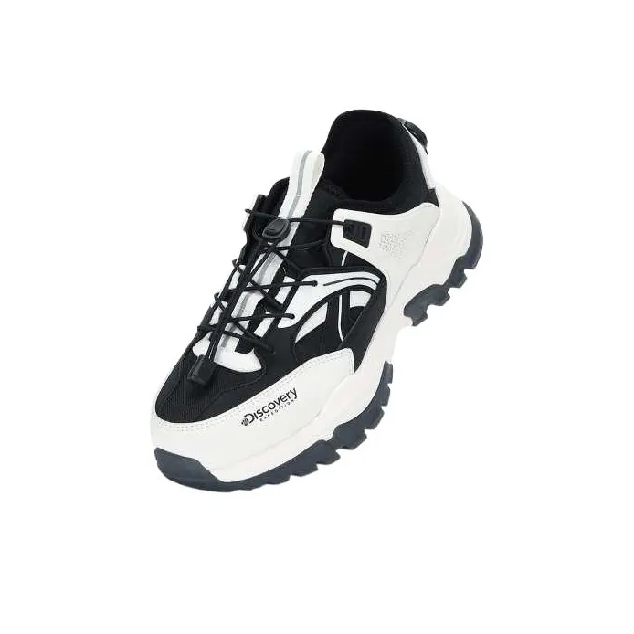 Discovery Expedition Anti-Slip Wear-Resistant Low-Top Chunky Sneakers Unisex Black-1