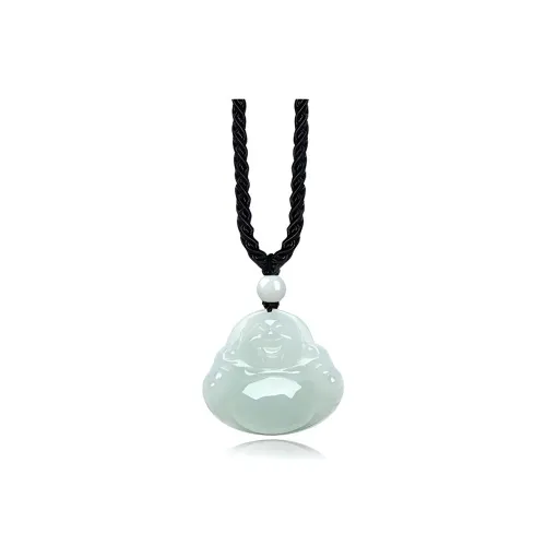 CGC Bean Type Jadeite Necklaces Unisex