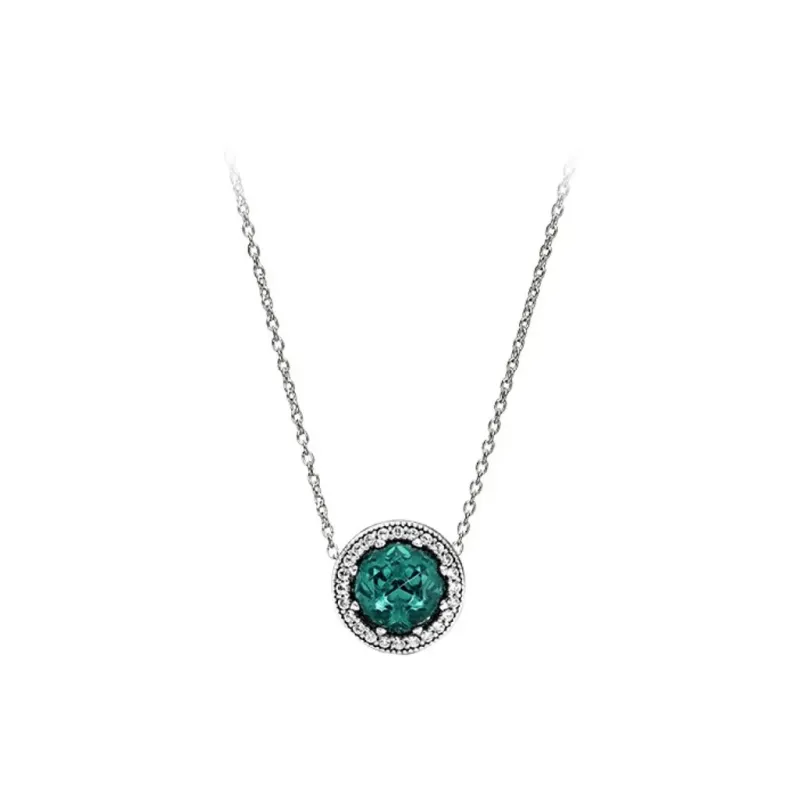 Pandora 925 Sterling Silver Necklaces Women's Multicolor-1